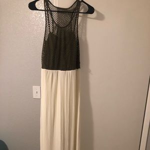 Two tone maxi dress